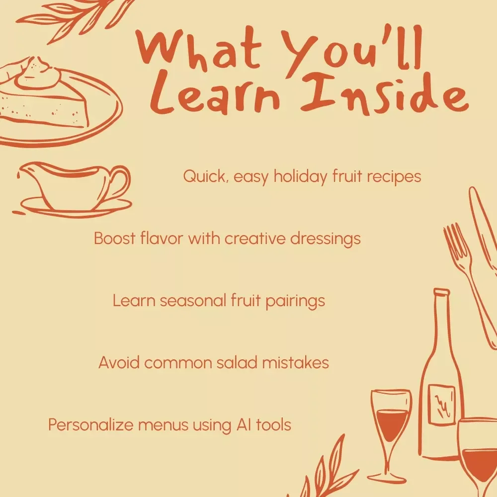 Fruit Salad Thanksgiving Recipes | Holiday eBook for Fresh & Festive Meals | Digital Download Guide with Simple Recipes, Healthy Ideas & AI Menu Planning Tips