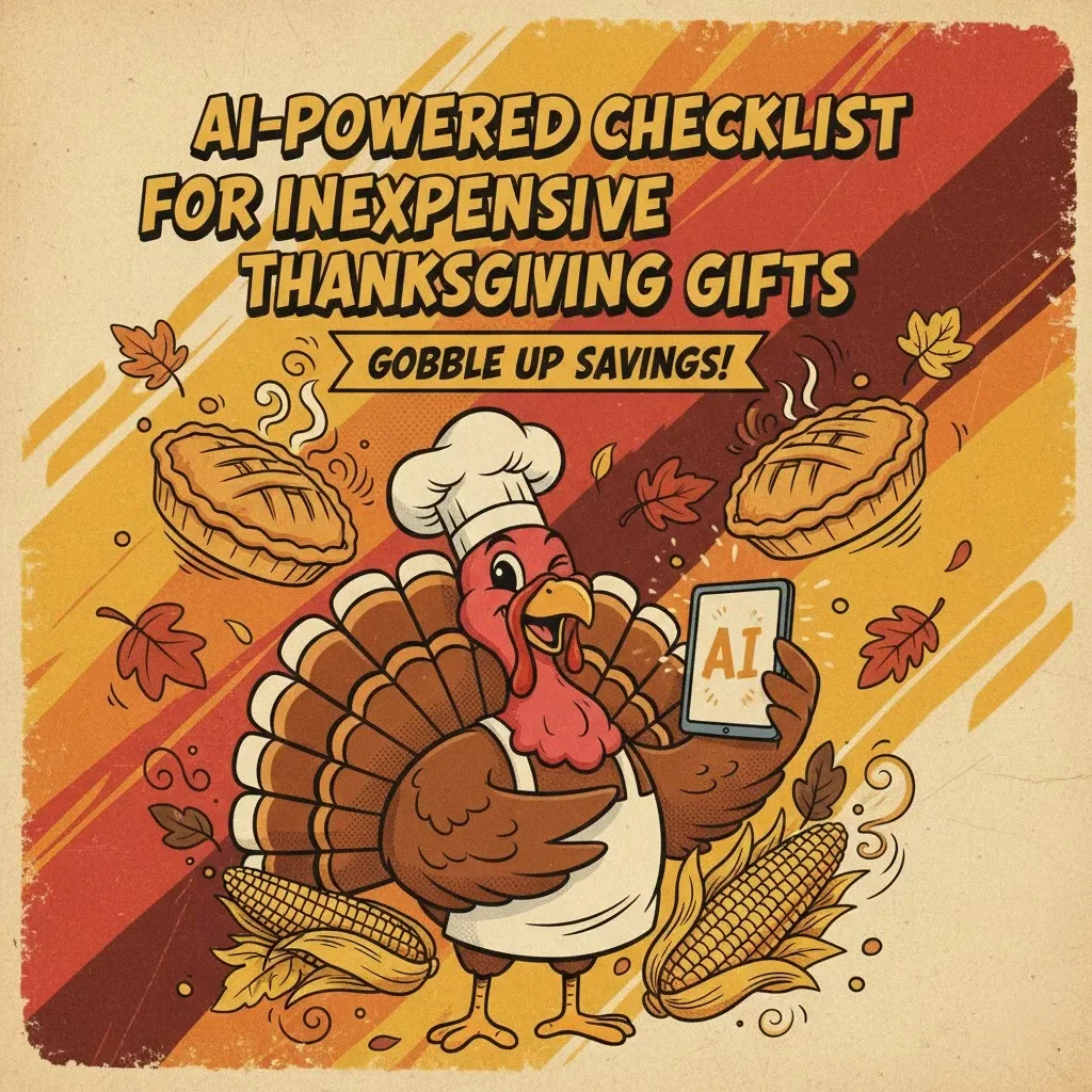AI-Powered Checklist for Inexpensive Thanksgiving Gifts | Digital Download Guide for Easy, Affordable, and Thoughtful Holiday Giving | ai ideas for inexpensive thanksgiving gifts