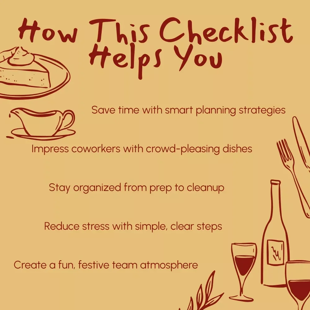 Office Feast Made Easy | Thanksgiving Potluck Guide | Digital Download | Office Party Planner | Holiday Recipe Checklist | Festive Food Prep Tips | Printable eBook for Easy Team Potlucks