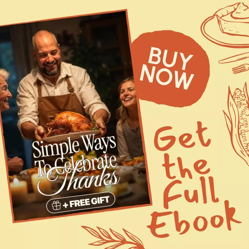 Simple Ways to Celebrate Thanks | Gratitude eBook | Non-Religious Thanksgiving Guide | Mindful Living & Self Growth Digital Download