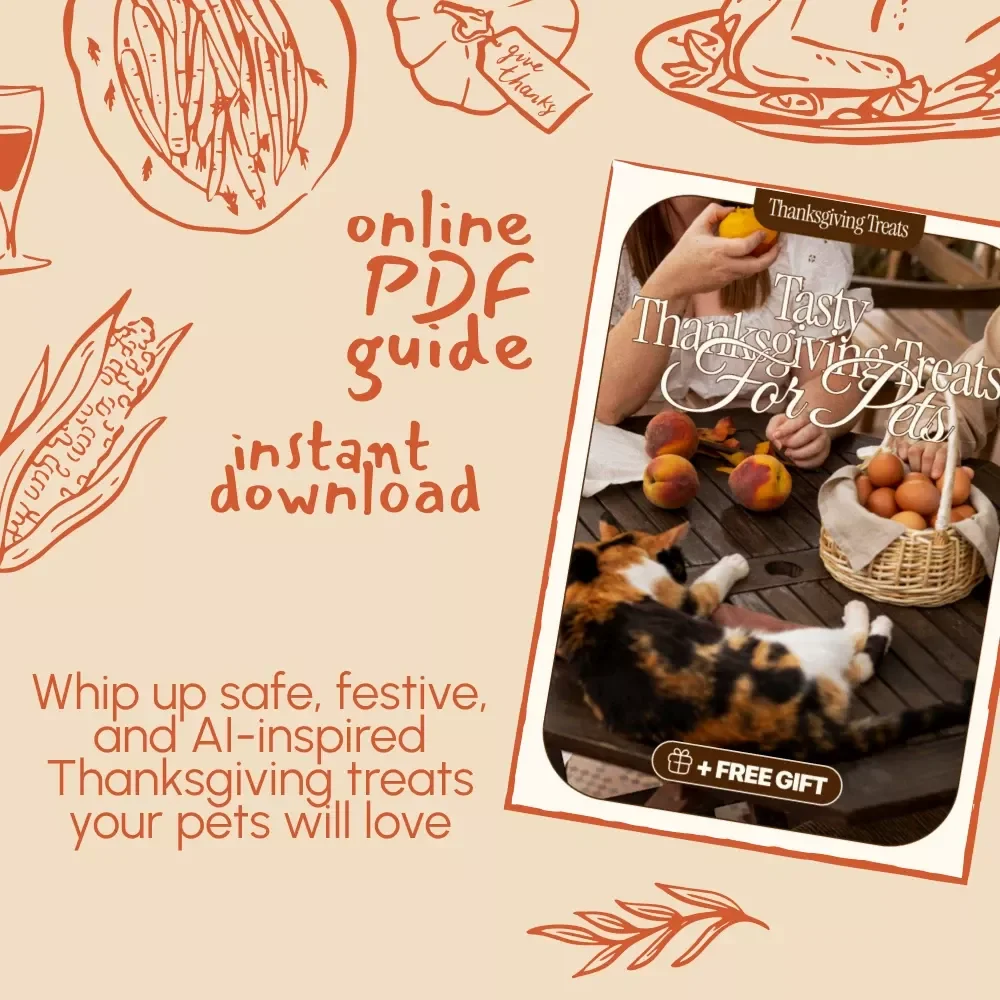 Tasty Thanksgiving Treats for Pets | Holiday Pet Recipes eBook | DIY Pet Treats Guide | Safe & Yummy Thanksgiving Snacks for Dogs, Cats & Small Pets | AI-Powered Pet Recipe Ideas