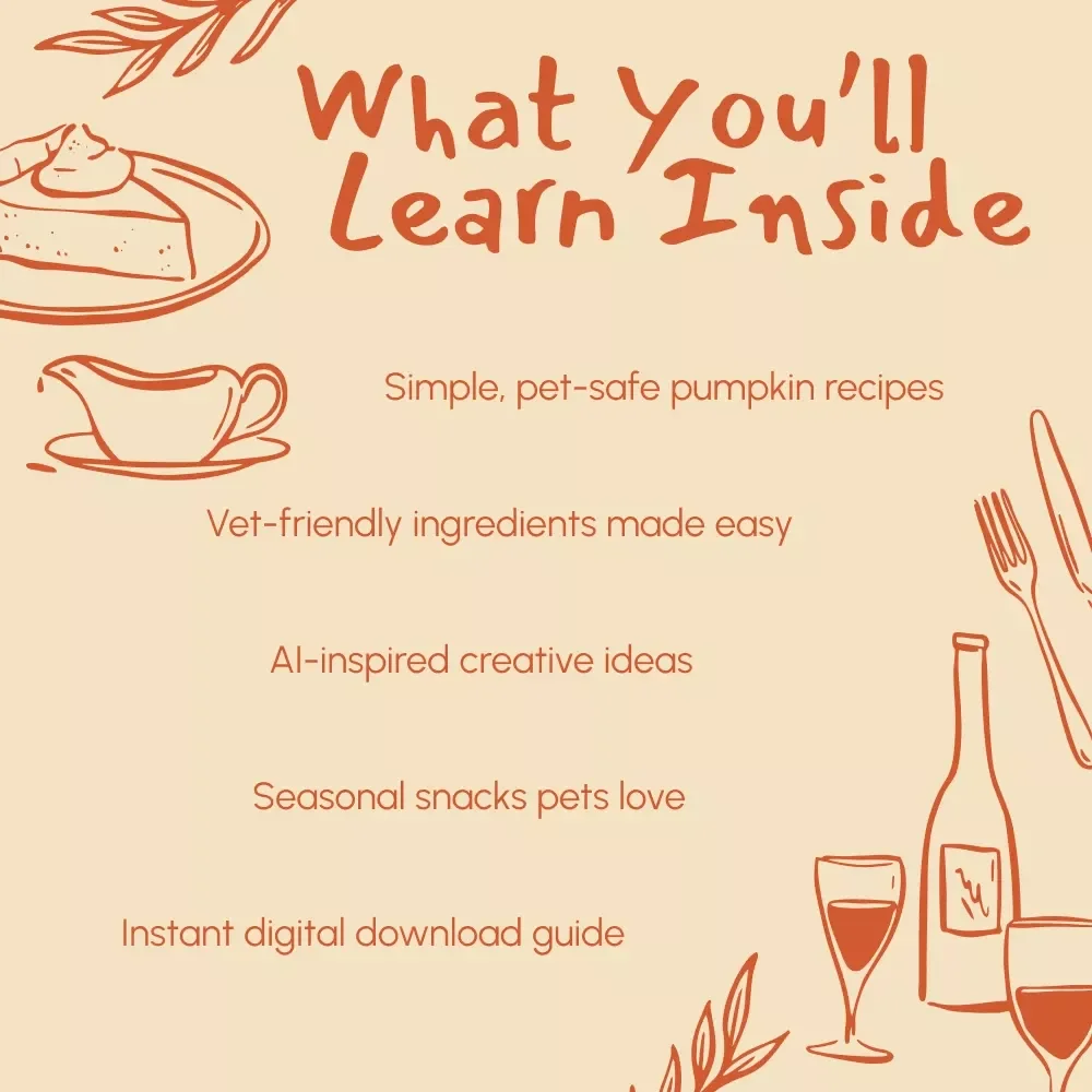 Delicious and Safe Pumpkin Treats for Your Pets | Pet-Safe Pumpkin Recipes eBook | DIY Dog & Cat Treats | Fall Pet Snack Guide | Digital Download