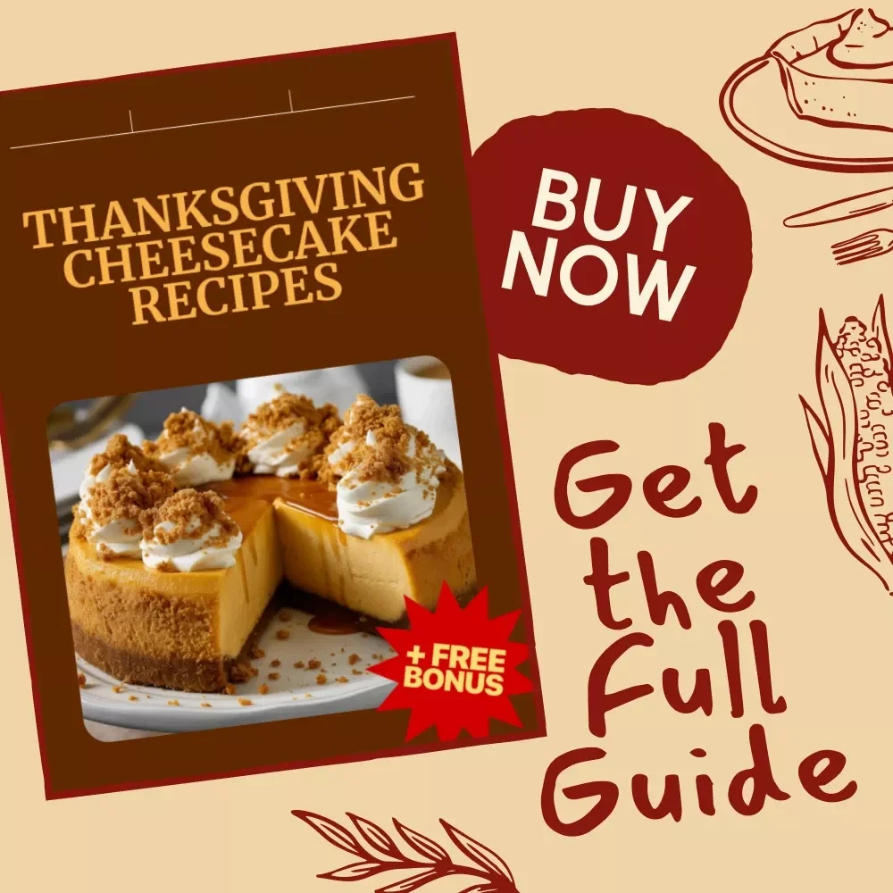 Thanksgiving Cheesecake Recipes | Festive Holiday Dessert eBook | Digital Download | Easy & Delicious Cheesecake Guide for Thanksgiving Table, Pumpkin & Cranberry Swirl Cheesecake Ideas