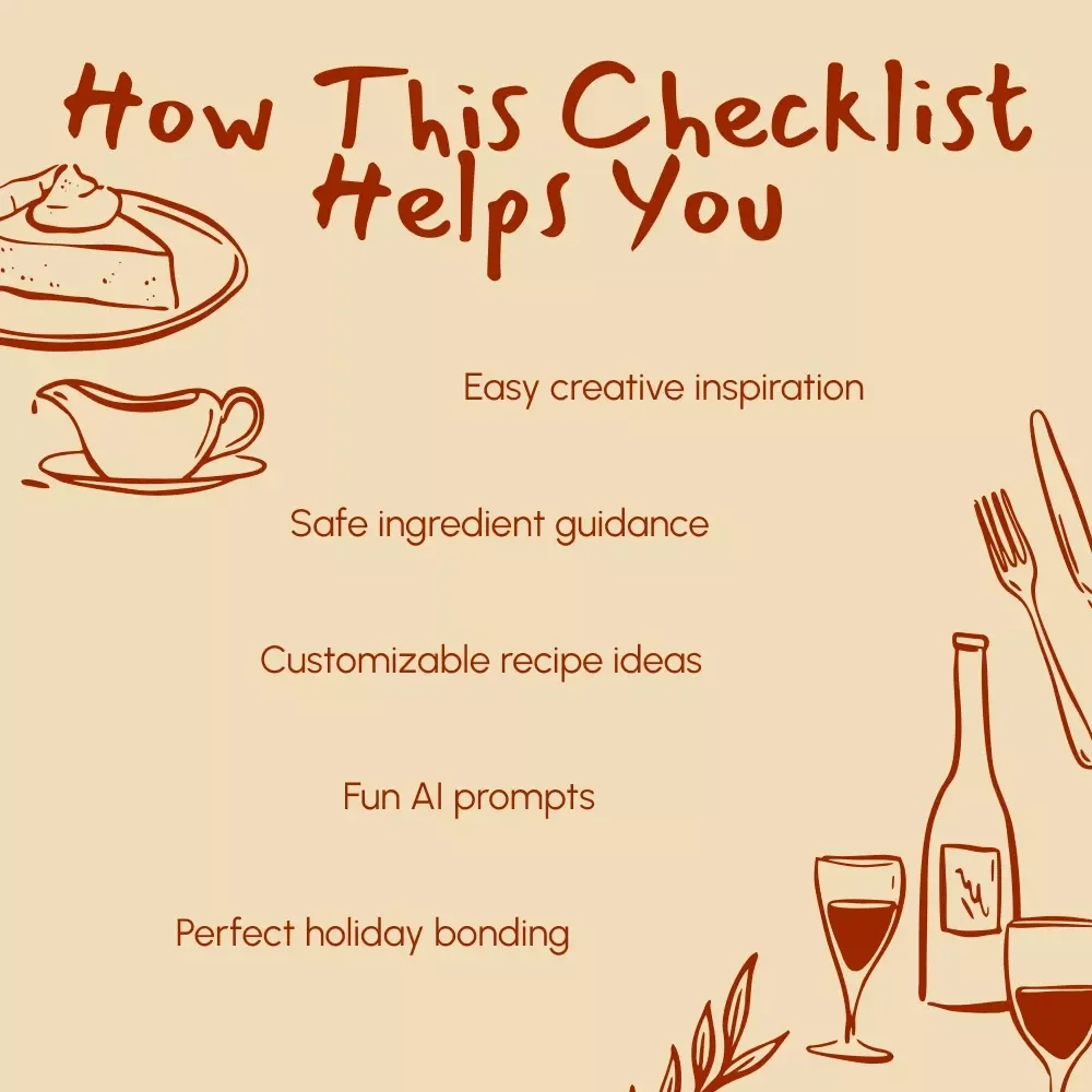 Pawfect Thanksgiving Treat Prompts | Printable Pet Treat Checklist | ai prompts for pet thanksgiving treat ideas | DIY Holiday Pet Recipes & Creative Pet Snack Planner