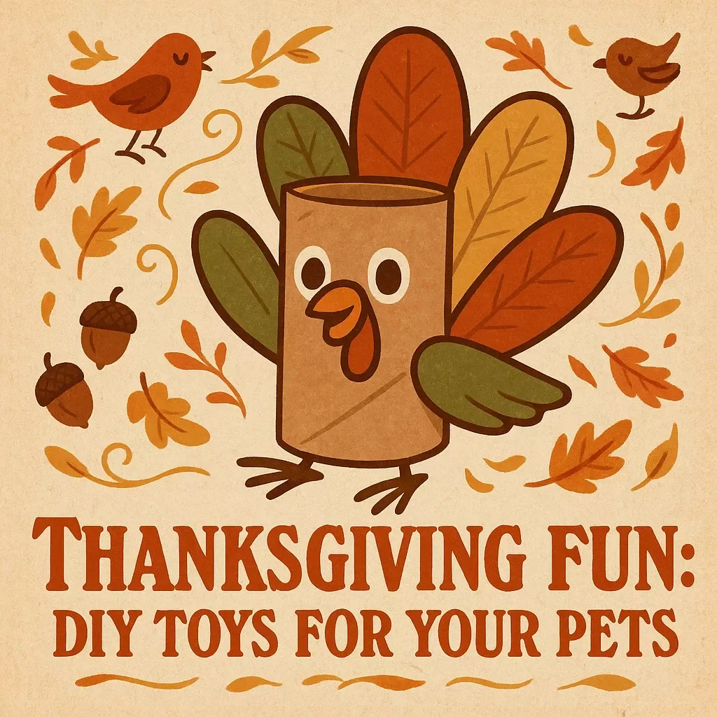 Thanksgiving Fun: DIY Toys for Your Pets | Pet-Safe Thanksgiving Craft Guide, Printable Pet Toy eBook, Pet Enrichment Ideas for Dogs & Cats, Fall Pet Activity Digital Download