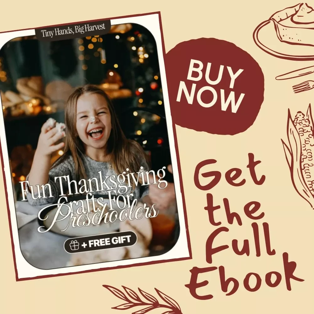 Tiny Hands, Big Harvest: Fun Thanksgiving Crafts for Preschoolers – Printable Thanksgiving Craft Guide for Kids, Teachers & Parents | thanksgiving crafts for preschoolers
