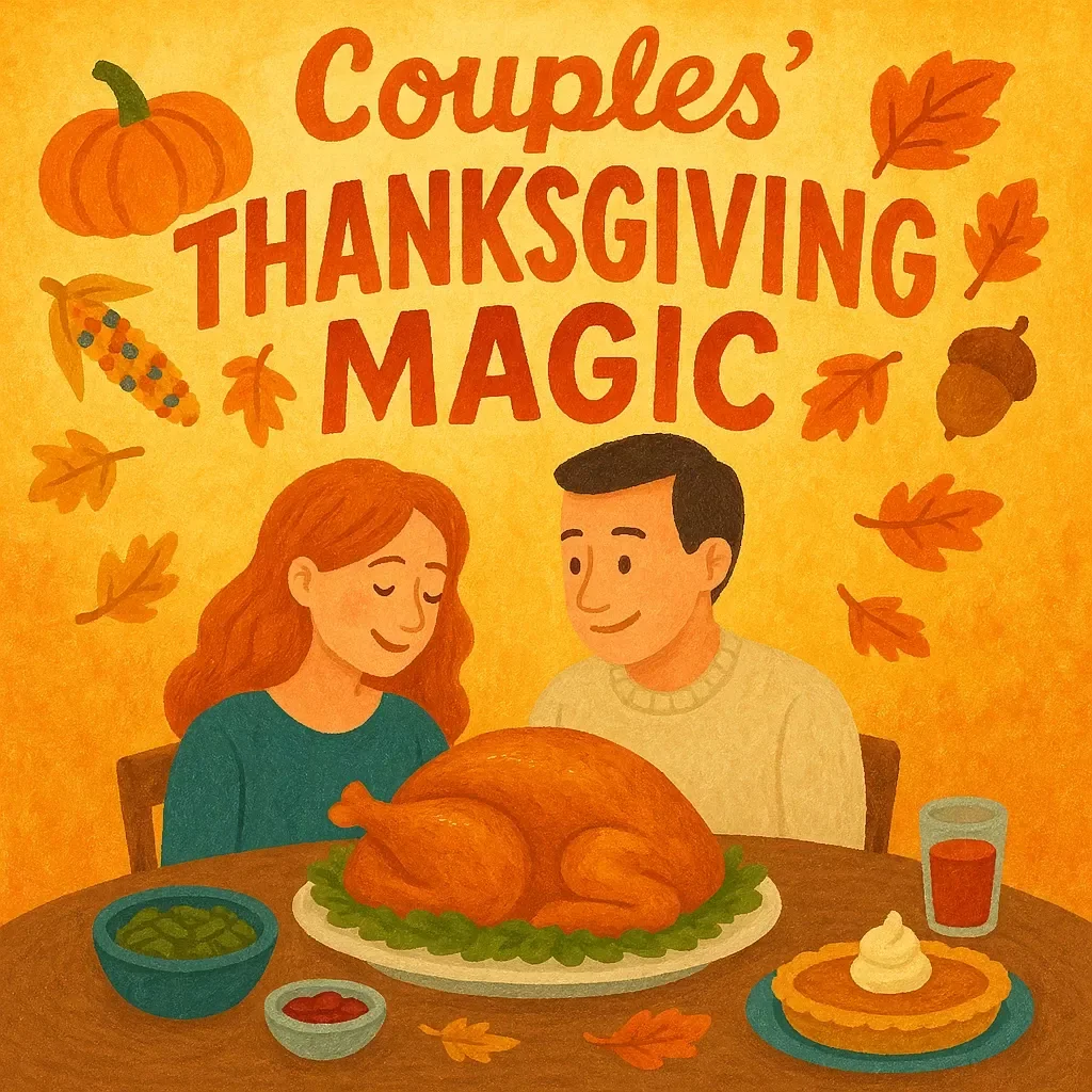 Couples’ Thanksgiving Caption Magic | Romantic Fall Instagram Caption Ideas | Cozy Autumn Love Quotes & Funny Couple Captions for Thanksgiving Photos | Digital Download eBook Guide