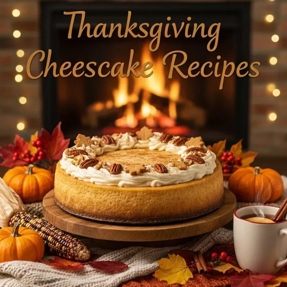 Thanksgiving Cheesecake Recipes | Festive Holiday Dessert eBook | Digital Download | Easy & Delicious Cheesecake Guide for Thanksgiving Table, Pumpkin & Cranberry Swirl Cheesecake Ideas