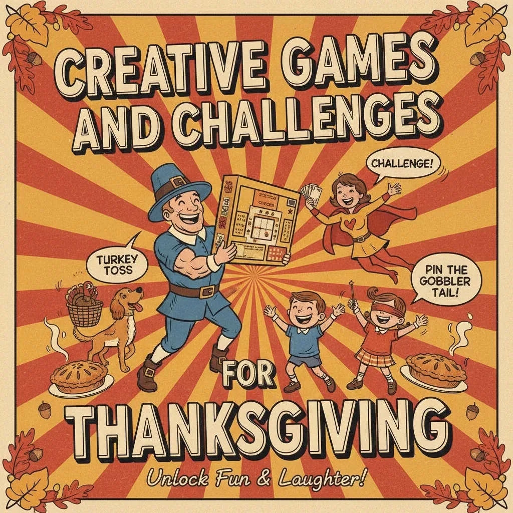 Creative Games and Challenges for Thanksgiving | Fun Thanksgiving Games or Challenges eBook for Families, Friends & Virtual Gatherings