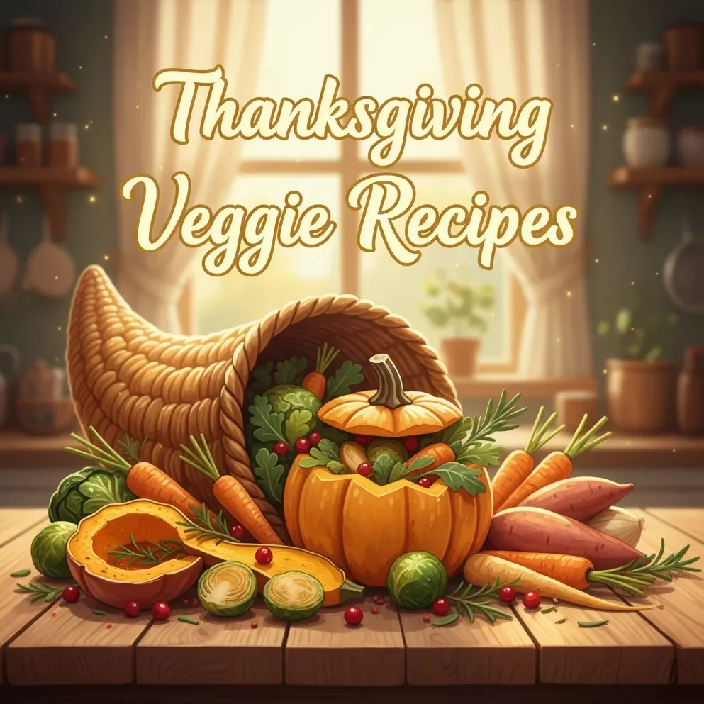 Thanksgiving Veggie Recipes | Vegetarian Holiday Cookbook | Plant-Based Thanksgiving eBook | Easy & Flavorful Veggie Dishes | Digital Download Recipe Guide