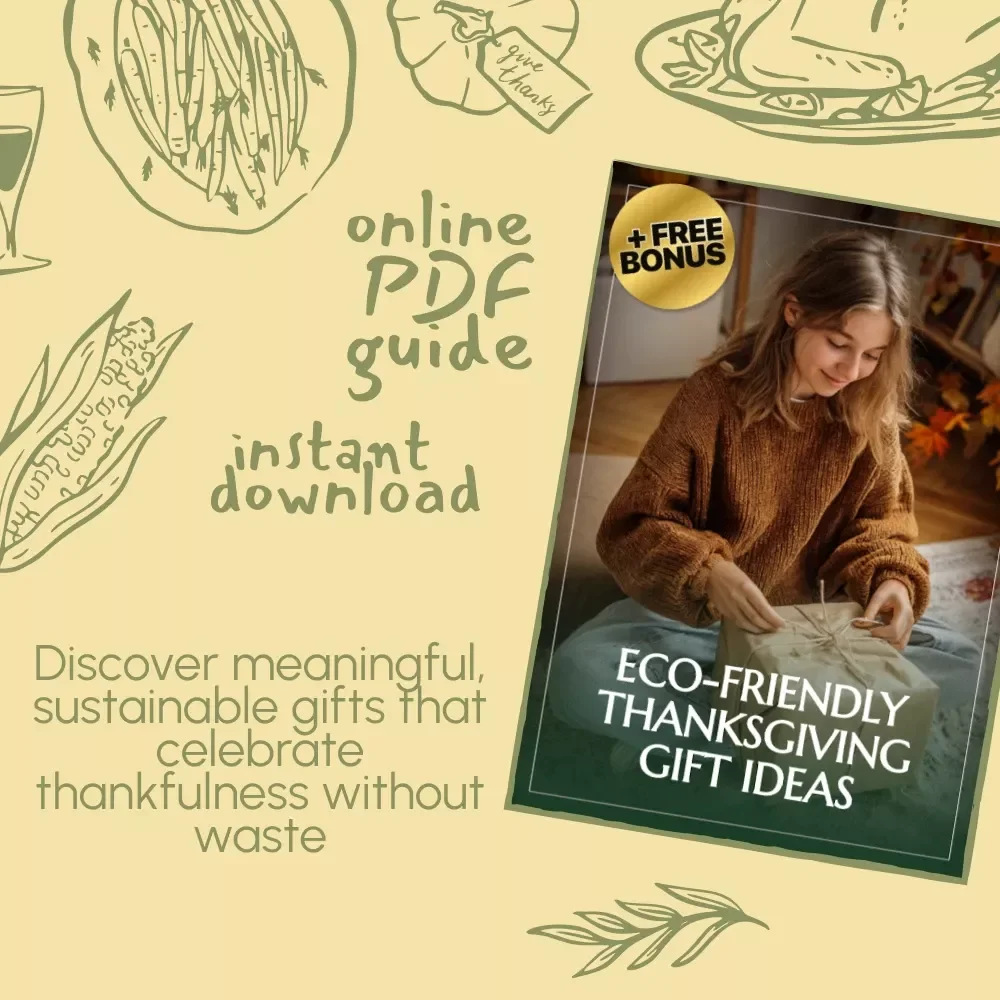 Eco-Friendly Thanksgiving Gift Ideas Digital Guide | Sustainable Holiday Present Planner | Natural & DIY Green Gift Inspiration