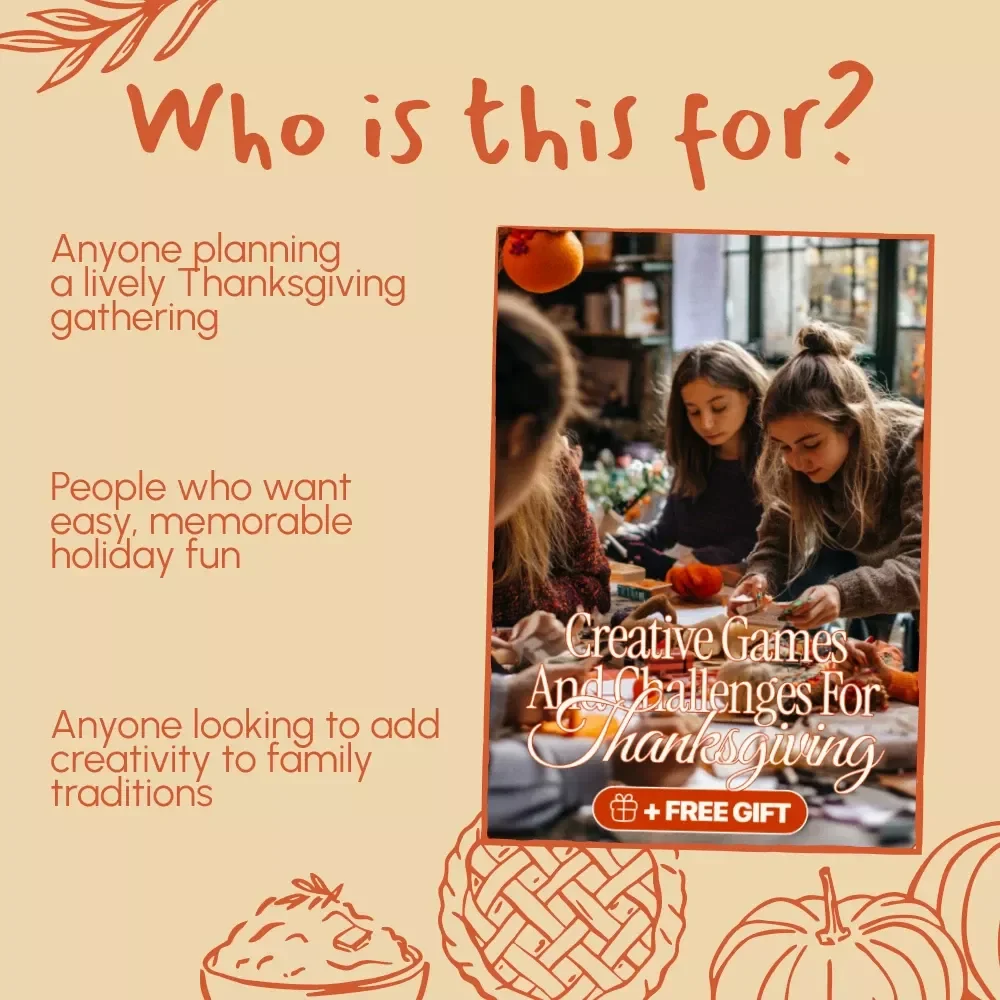 Creative Games and Challenges for Thanksgiving | Fun Thanksgiving Games or Challenges eBook for Families, Friends & Virtual Gatherings