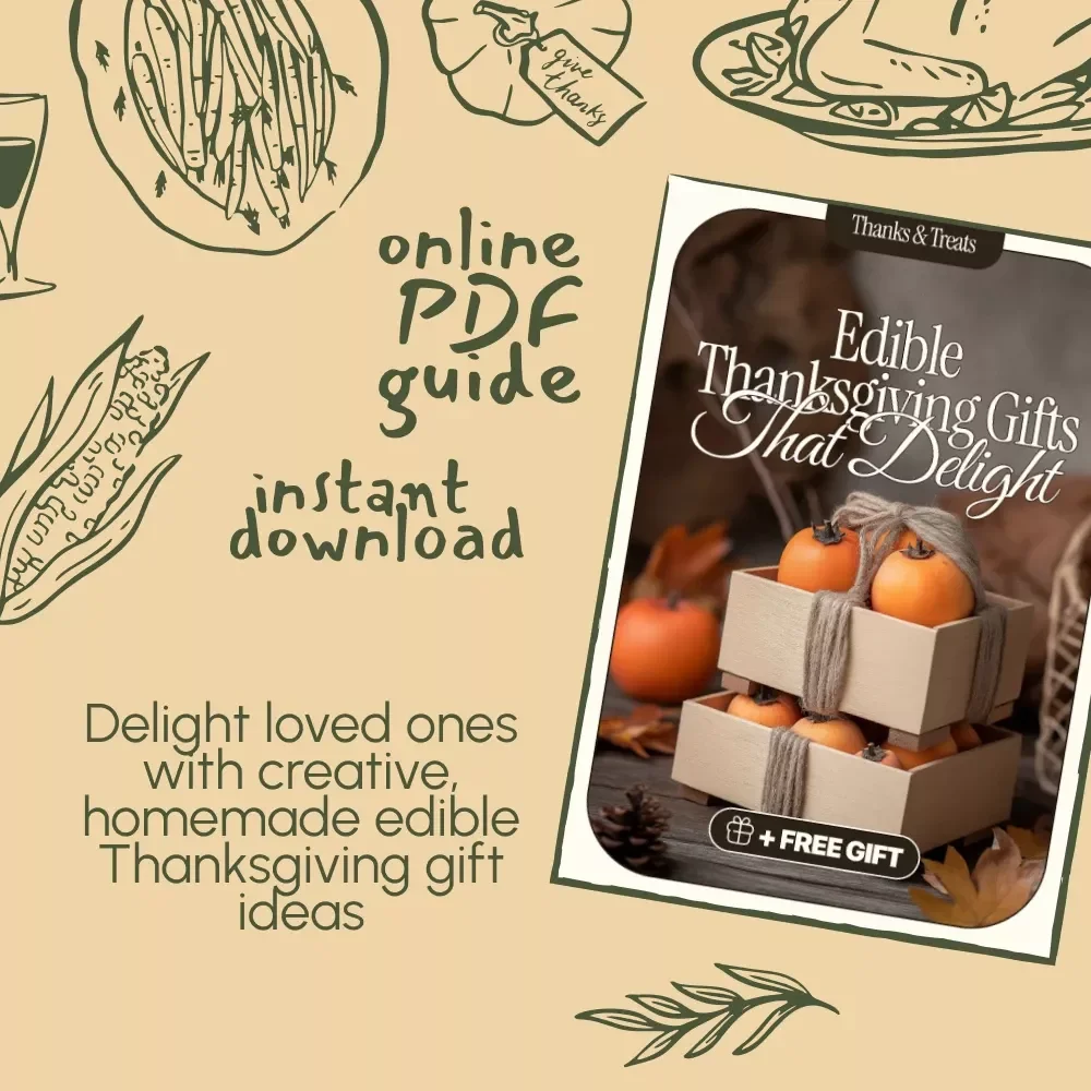 Thanks & Treats: Edible Thanksgiving Gifts That Delight | Digital Guide for Creative Edible Thanksgiving Gift Ideas | DIY Sweet & Savory Food Gift Inspiration