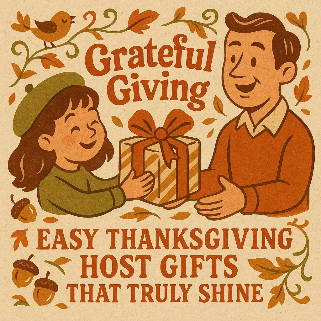 Grateful Giving: Easy Thanksgiving Host Gifts That Truly Shine | Printable Digital Guide for Easy Thanksgiving Gifts for Hosts | Thanksgiving Host Gift Ideas eBook