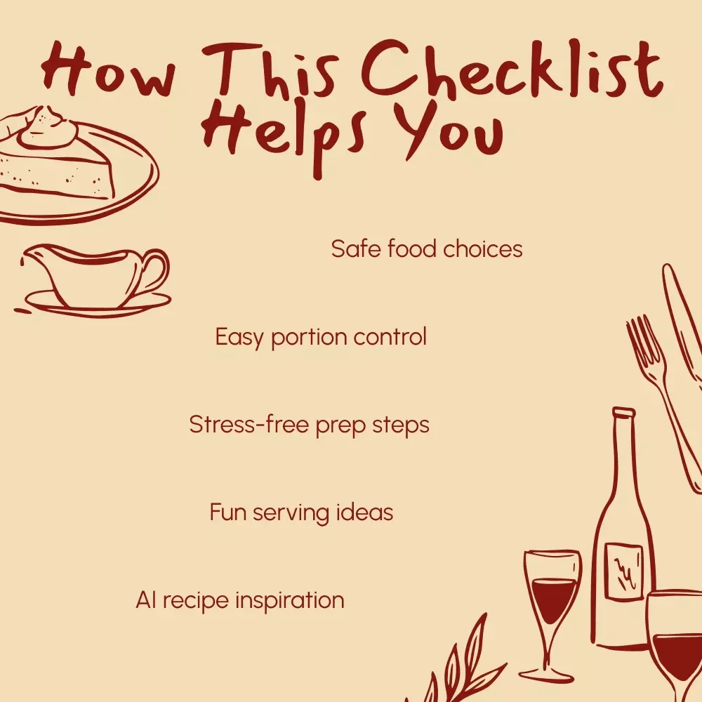 Thanksgiving Leftover Checklist for Pets | Printable Pet-Safe Holiday Food Guide | How to Serve Thanksgiving Leftovers to Pets | Digital Download