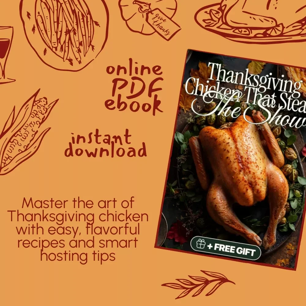 Thanksgiving Chicken That Steals the Show | Holiday Cooking eBook | Thanksgiving Recipe Guide | Chicken Dinner Ideas for Families & Food Lovers