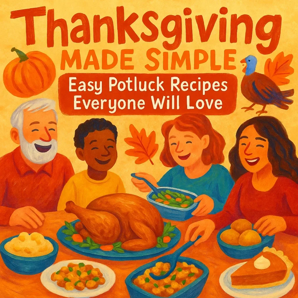 Thanksgiving Made Simple: Easy Potluck Recipes Everyone Will Love | Stress-Free Holiday eBook for Effortless Hosting, Delicious Dishes & Organized Planning