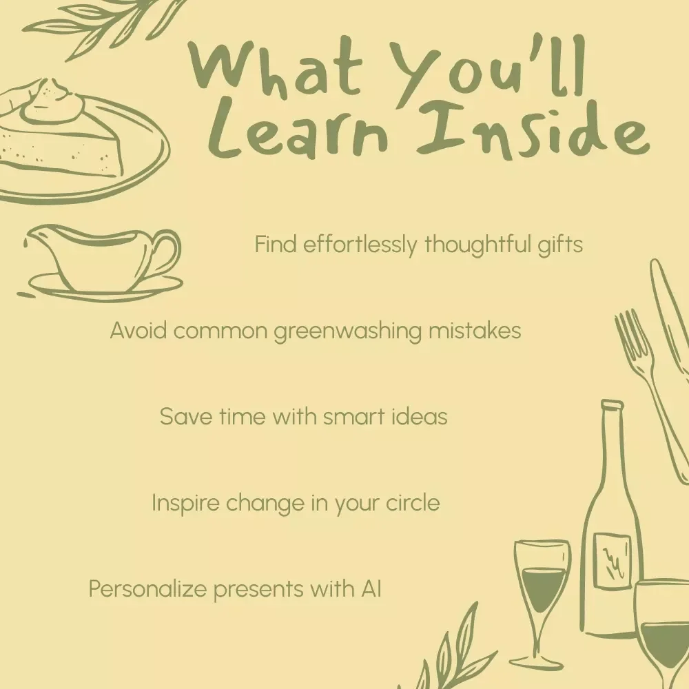 Eco-Friendly Thanksgiving Gift Ideas Digital Guide | Sustainable Holiday Present Planner | Natural & DIY Green Gift Inspiration