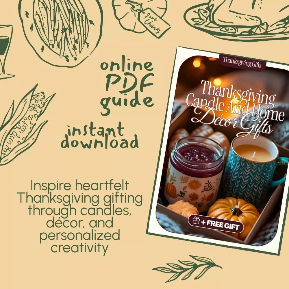 Thanksgiving Candle and Home Décor Gifts | Digital Guide for Candles and Home Decor Thanksgiving Gifts | Cozy Autumn Gifting Inspiration eBook