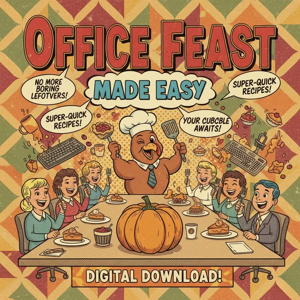 Office Feast Made Easy | Thanksgiving Potluck Guide | Digital Download | Office Party Planner | Holiday Recipe Checklist | Festive Food Prep Tips | Printable eBook for Easy Team Potlucks
