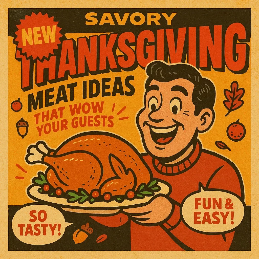 Savory Thanksgiving Meat Ideas That Wow Your Guests | Holiday Meat Recipes eBook | Thanksgiving Meat Ideas for Turkey, Ham, Roast Beef & More | Digital Download Guide