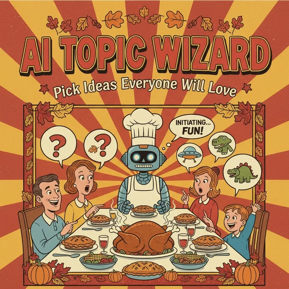 AI Topic Wizard: Pick Ideas Everyone Will Love – Digital Checklist for Using AI to Suggest Topics Everyone Can Enjoy, Conversation Starters & Brainstorming Guide