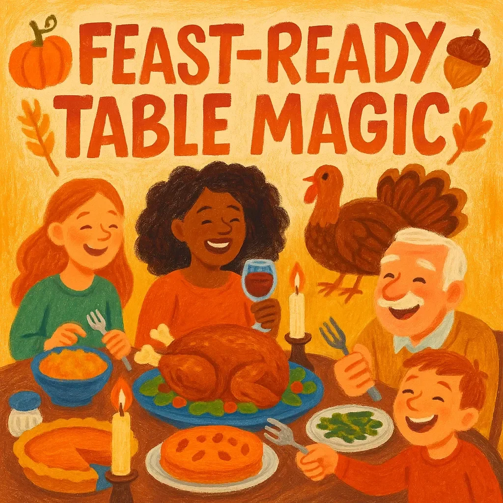 Feast-Ready Table Magic | Thanksgiving Table Decorating Ideas Checklist | Digital Download for Effortless Holiday Styling