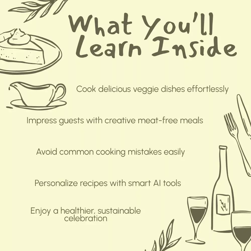 Thanksgiving Veggie Recipes | Vegetarian Holiday Cookbook | Plant-Based Thanksgiving eBook | Easy & Flavorful Veggie Dishes | Digital Download Recipe Guide
