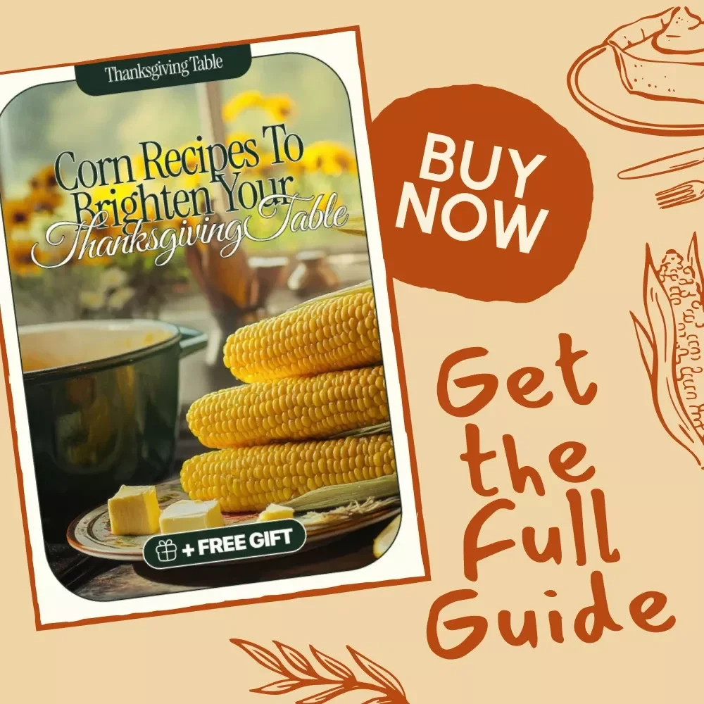 Corn Recipes to Brighten Your Thanksgiving Table | Harvest-Inspired Guide for Delicious Corn Dishes, Sides & Desserts | Digital Download for Home Cooks & Holiday Hosts | Perfect Corn Recipes for Thanksgiving