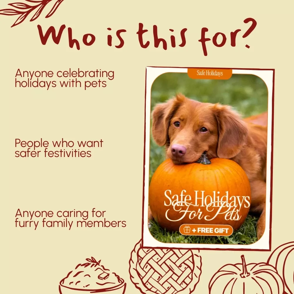 Safe Holidays for Pets | Holiday Pet Safety Guide with AI Tips for Holiday Pet Safety Checklists | Digital Download eBook for Pet Owners & Animal Lovers
