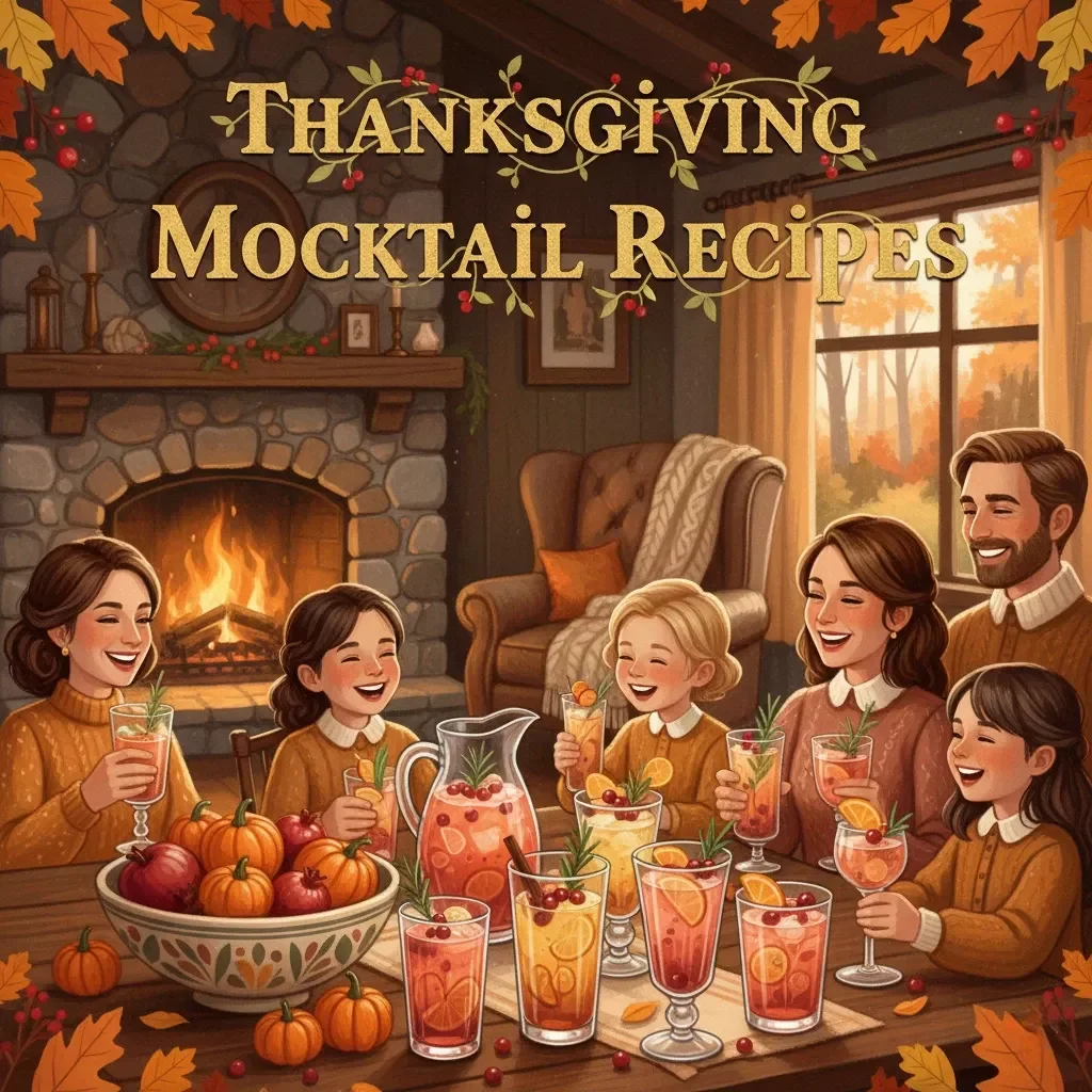 Thanksgiving Mocktail Recipes | Festive Non-Alcoholic Drinks eBook | Holiday Drink Ideas | Family-Friendly Fall Beverages | Cozy Autumn Party Drinks | Digital Download Guide