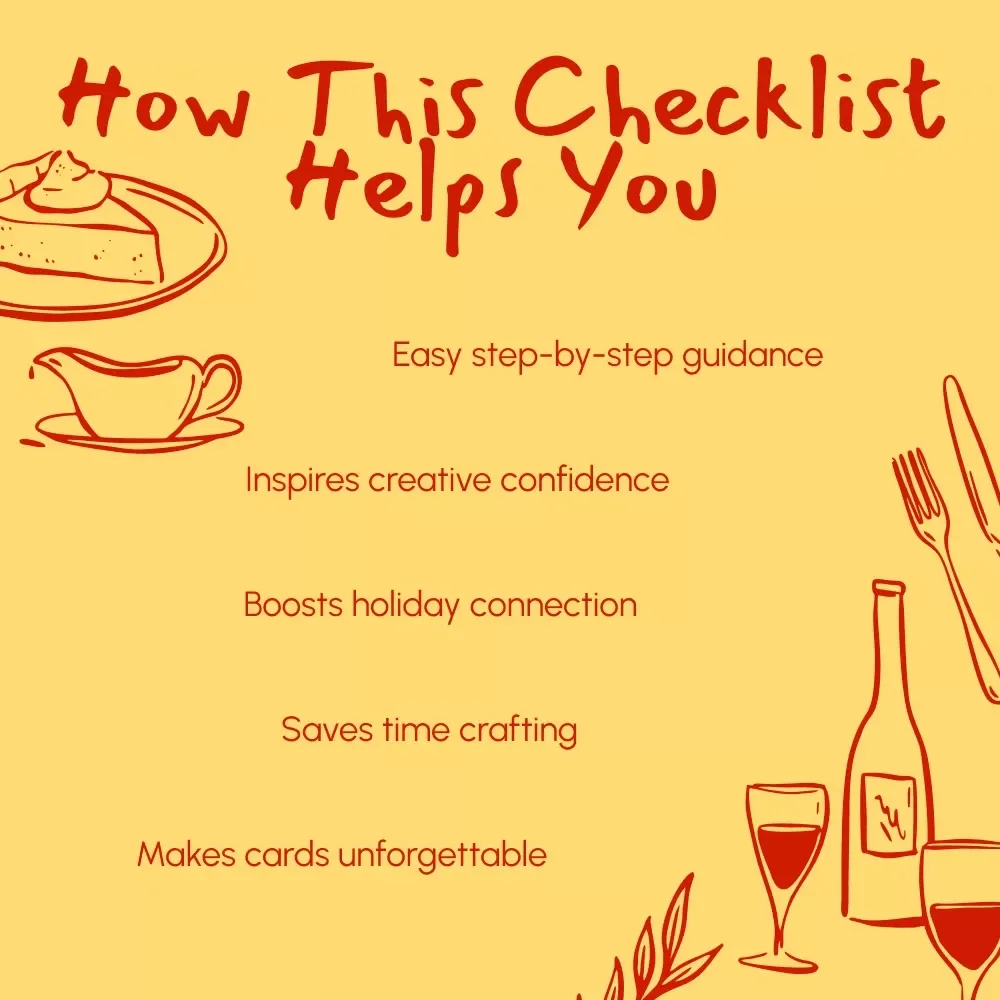 Thanksgiving Card Magic | Printable Checklist for DIY Thanksgiving Cards Ideas | Fall Greeting Card Guide | Holiday Craft Inspiration
