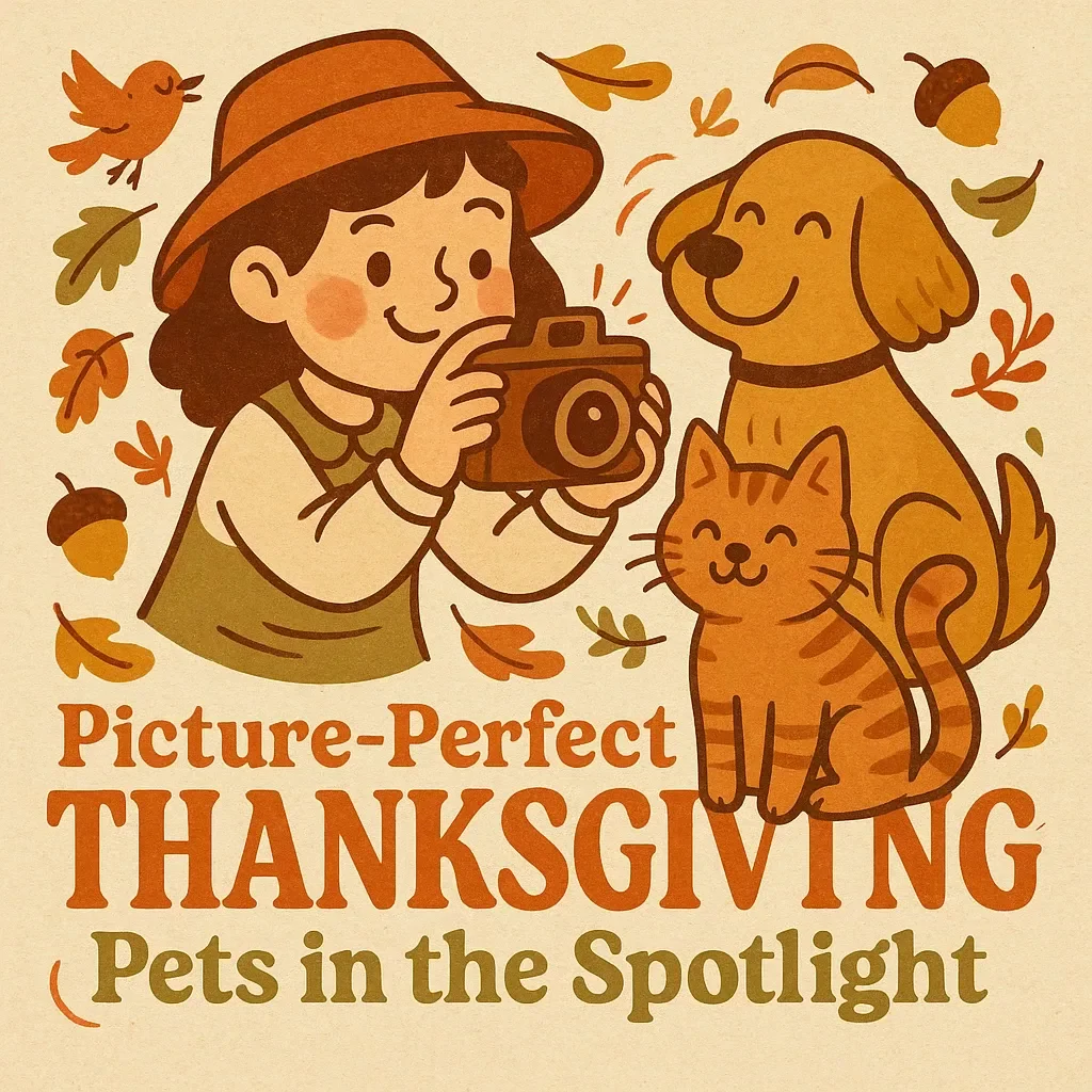 Picture-Perfect Thanksgiving: Pets in the Spotlight | How to Involve Pets in Thanksgiving Photos | Festive Pet Photography eBook Guide