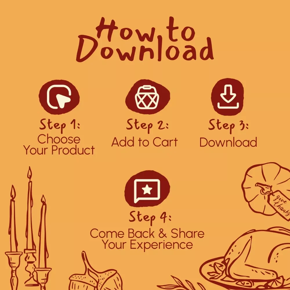 The Ultimate Thanksgiving Feast Checklist: Top 20 Must-Have Foods | Printable Thanksgiving Dinner Planner | Digital Download eBook & Holiday Meal Guide