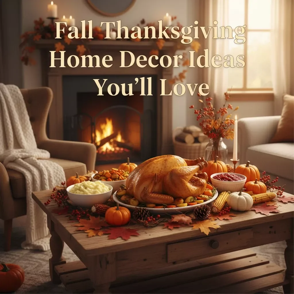 Fall Thanksgiving Home Decor Ideas You’ll Love | Cozy Fall Decorating Guide | Autumn Centerpiece Inspiration | Digital Download eBook for Seasonal Home Styling
