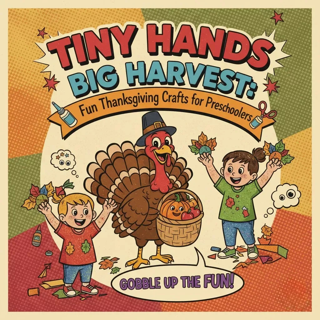 Tiny Hands, Big Harvest: Fun Thanksgiving Crafts for Preschoolers – Printable Thanksgiving Craft Guide for Kids, Teachers & Parents | thanksgiving crafts for preschoolers