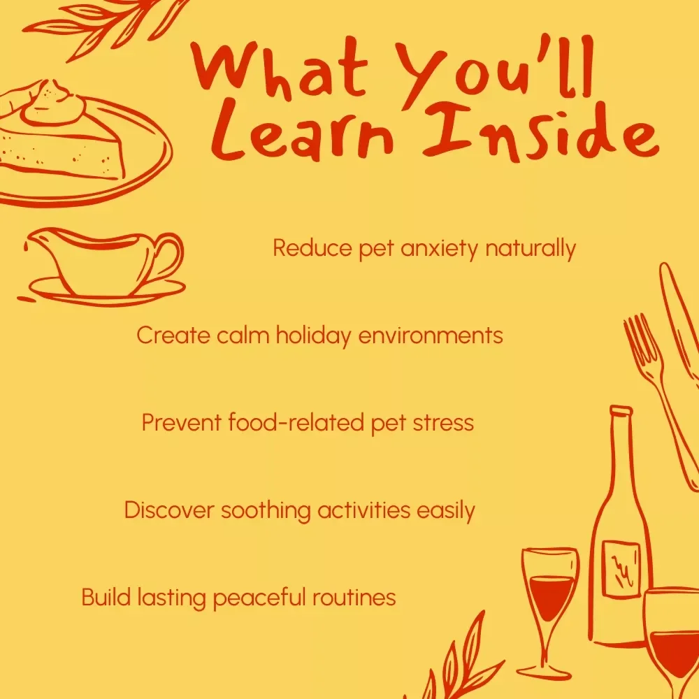 Thanksgiving Peace: Keep Your Pets Calm & Happy | eBook Guide for Pet Owners | Holiday Pet Anxiety Tips | Digital Download