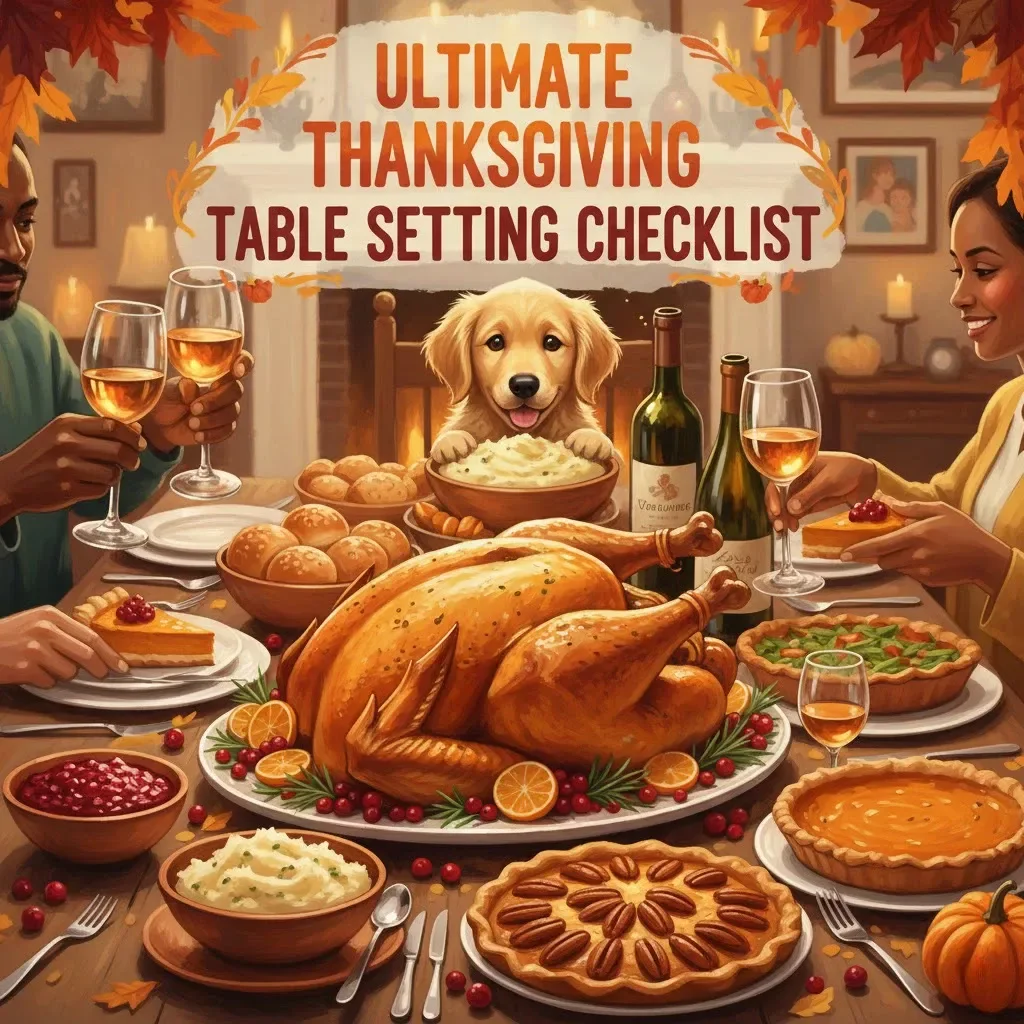 Ultimate Thanksgiving Table Setting Checklist | Printable Holiday Decor Guide | Thanksgiving Table Setting Ideas for a Beautiful Feast