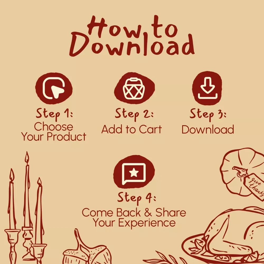 Festive Thanksgiving Cupcake Checklist | Printable Holiday Baking Guide | Digital Download for Autumn Party Desserts & Thanksgiving Cupcake Decorating Ideas