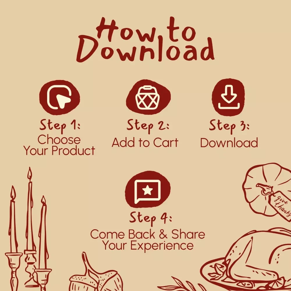The Old-Fashioned Thanksgiving Dinner Checklist | Vintage-Inspired Holiday Meal Planner | Digital Download for Classic Family Feast