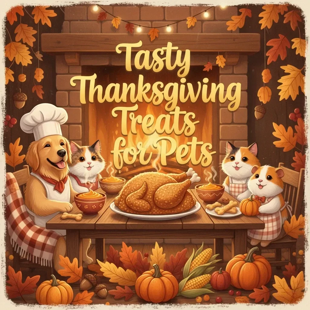 Tasty Thanksgiving Treats for Pets | Holiday Pet Recipes eBook | DIY Pet Treats Guide | Safe & Yummy Thanksgiving Snacks for Dogs, Cats & Small Pets | AI-Powered Pet Recipe Ideas