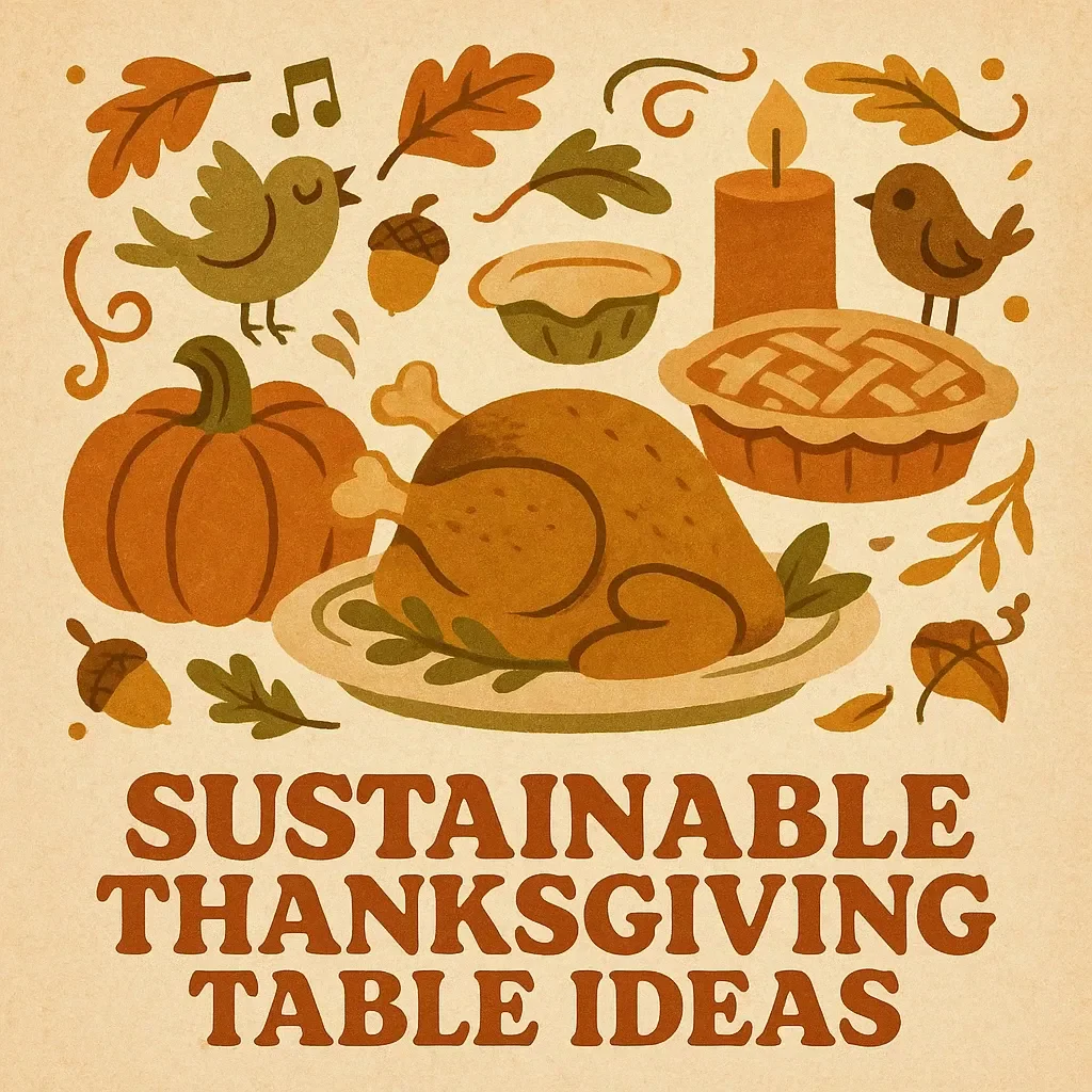 Sustainable Thanksgiving Table Ideas | Eco-Friendly Holiday Decor Guide | Zero Waste, Green Hosting & Digital Download for Conscious Entertaining