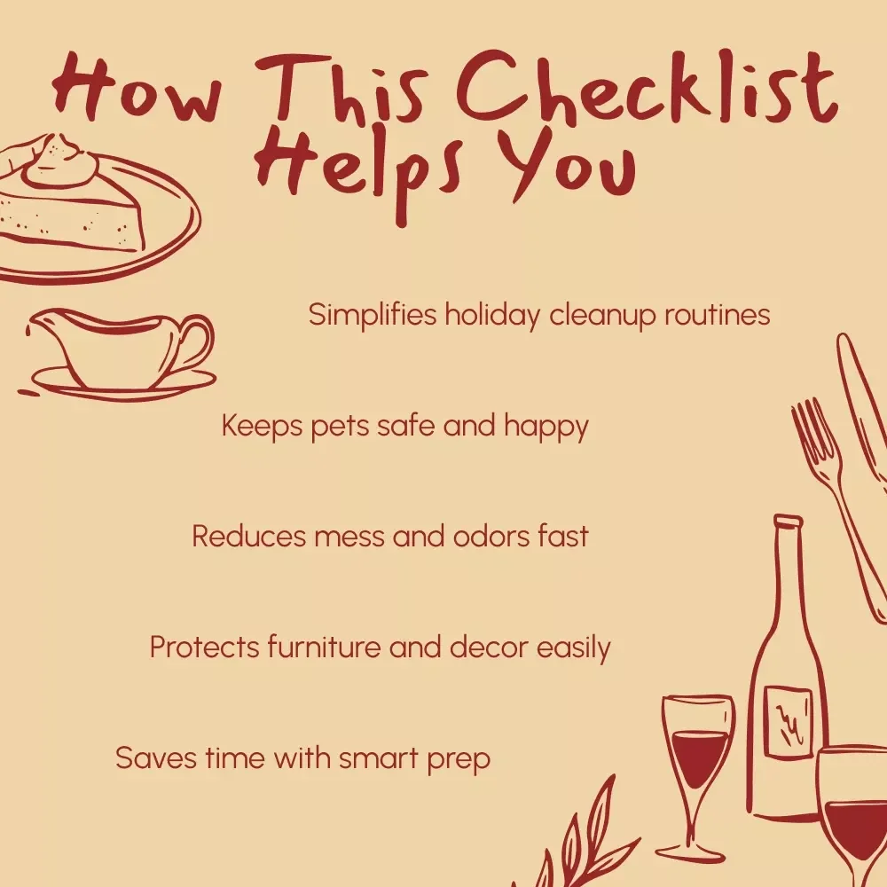 Pet-Friendly Thanksgiving Cleanup Made Easy | Printable Checklist | pet-friendly thanksgiving cleanup tips for a Stress-Free Holiday Home
