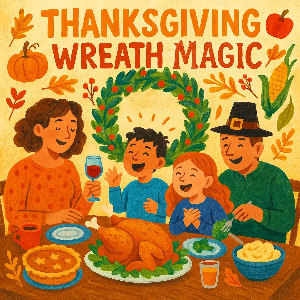 Thanksgiving Wreath Magic: Creative, Modern & AI-Powered Ideas for a Warm Welcome | Digital eBook | Thanksgiving Wreath Ideas, DIY Guide & AI Creativity Tips