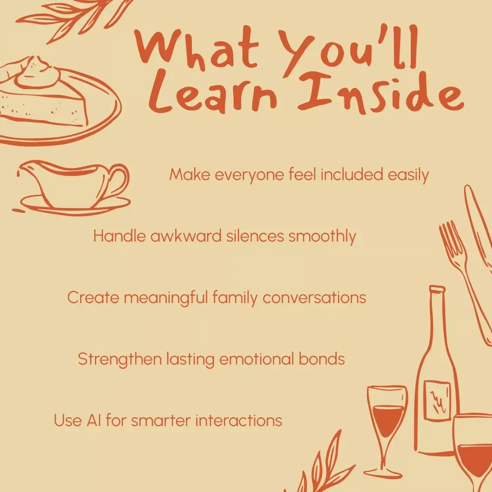 How to Include Distant Relatives in Every Conversation | Digital eBook | Family Gathering Conversation Guide | Holiday Social Skills PDF Download | Connection & Communication Tips for Families