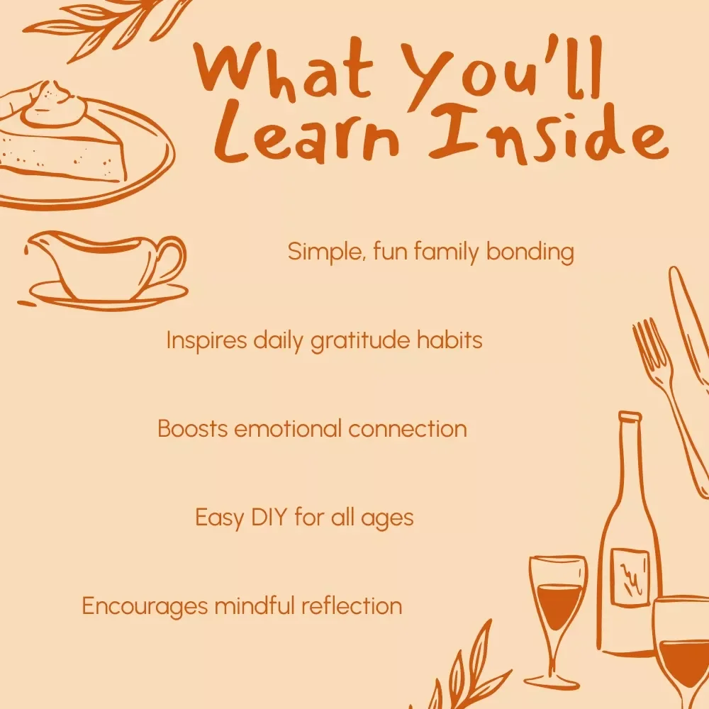 How to Make a Thankful Tree | Printable Gratitude Guide for Families, Friends & Classrooms | DIY Fall Activity, Thanksgiving Craft, Gratitude Tradition eBook