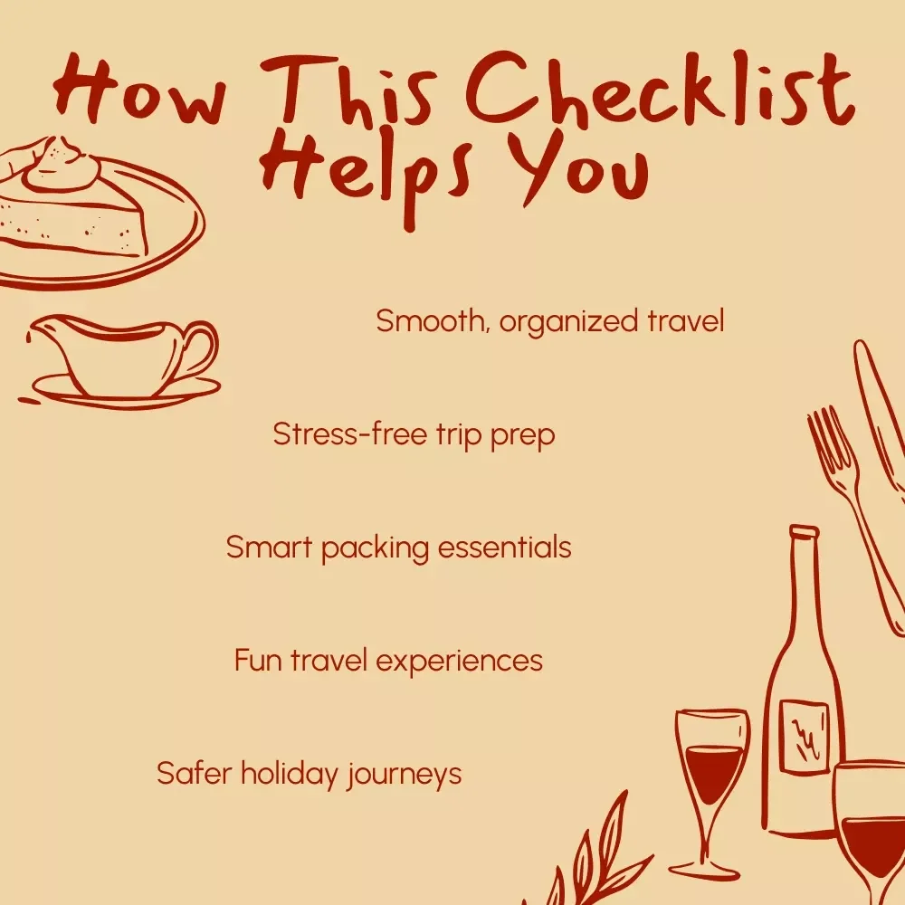 Thanksgiving Travel Made Simple – Printable Travel Checklist for Stress-Free Holiday Trips | Thanksgiving Travel Ideas & Packing Guide