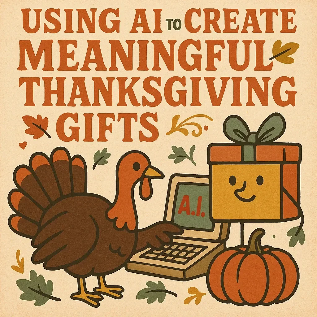 Using AI to Create Meaningful Thanksgiving Gifts | Digital Guide on How to Use AI to Make Gratitude-Themed Gifts | eBook for Personalized Gift Ideas & Creative Inspiration