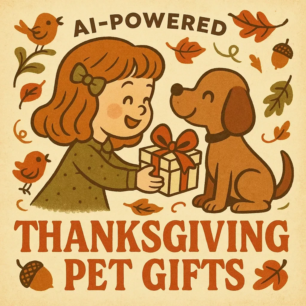 AI-Powered Thanksgiving Pet Gifts | Digital Guide for Using AI to Generate Thanksgiving Pet Gift Ideas | Creative eBook for Pet Lovers and AI Enthusiasts