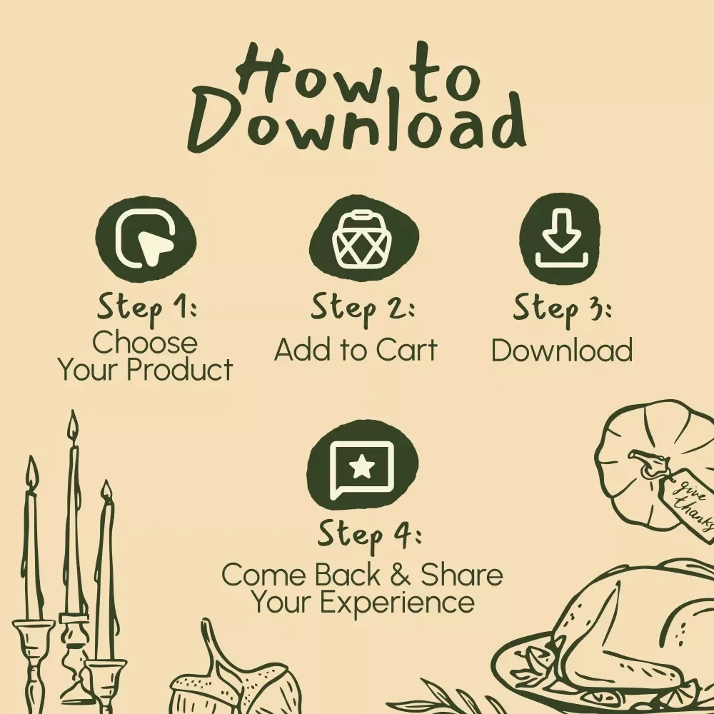 The Checklist on Planning Your Thanksgiving Menu with Apps | Digital Download for Effortless Holiday Meal Planning | Printable & Interactive Guide to Using Apps for Planning Thanksgiving Menus